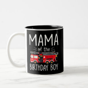 Mamma för brandsläckare i Birthday Boy Lastbil Fa Två-Tonad Mugg
