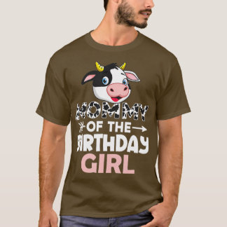 Mamma för födelsedagstjejsarkogårdskon Mamma T Shirt
