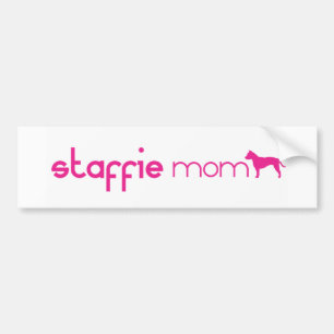 Mamma för förmiddagStaffordshire Terrier Bildekal