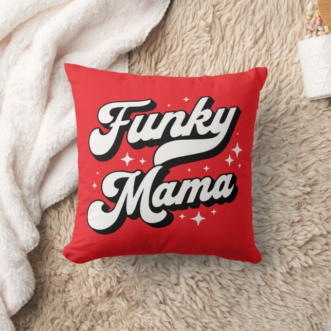 Mamma för funky kudde (Filt)