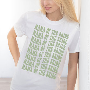 Mamma för Grönten Bride Sage som matchar Brudens s T Shirt