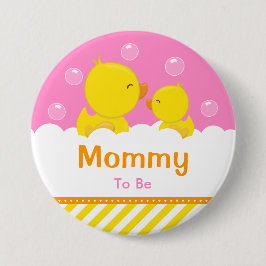 Mamma för Gult och Rosa av gummi Knapp
