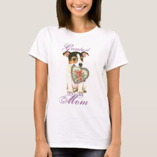 Mamma för hjärta för jackRussell Terrier T Shirt