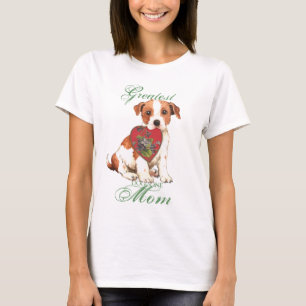 Mamma för hjärta för ParsonRussell Terrier T-shirt