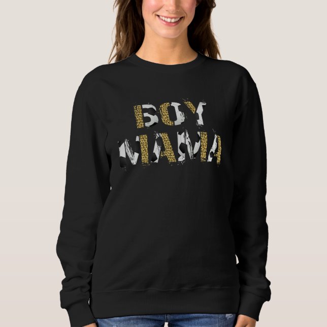 Mamma för kvinnor leopard Skriv ut scentema T Shirt (Framsida)