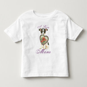 Mamma för leksakfoxterrierhjärta t shirt