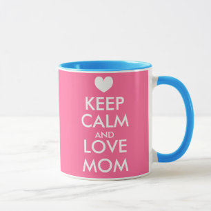 Mamma för lugn och för kärlek för behålla fö mugg