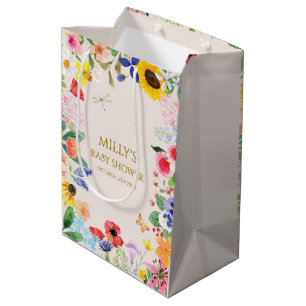 Mamma för små vilda blommor till Bee Baby Shower