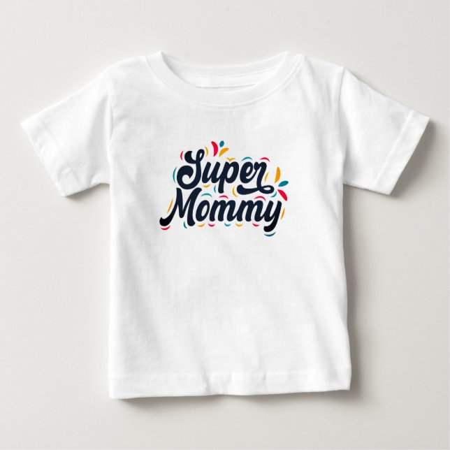 Mamma för Toppen av Cute Design Typography T Shirt (Framsida)