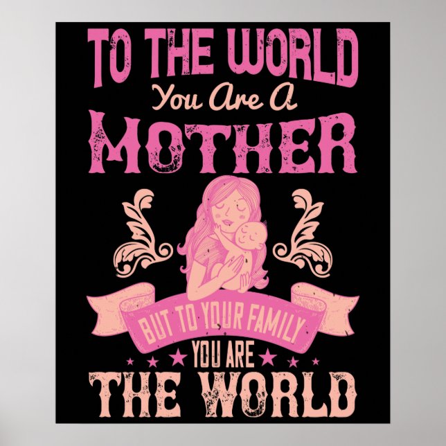 Mamma - För världen är du en mor Poster (Framsidan)