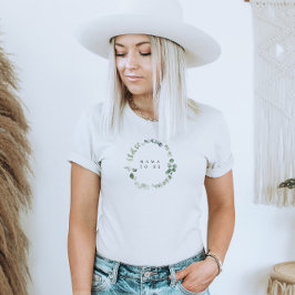 Mamma för vattenfärgsgrey Baby Shower som ska vara T Shirt