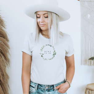 Mamma för vattenfärgsgrey Baby Shower som ska vara T Shirt