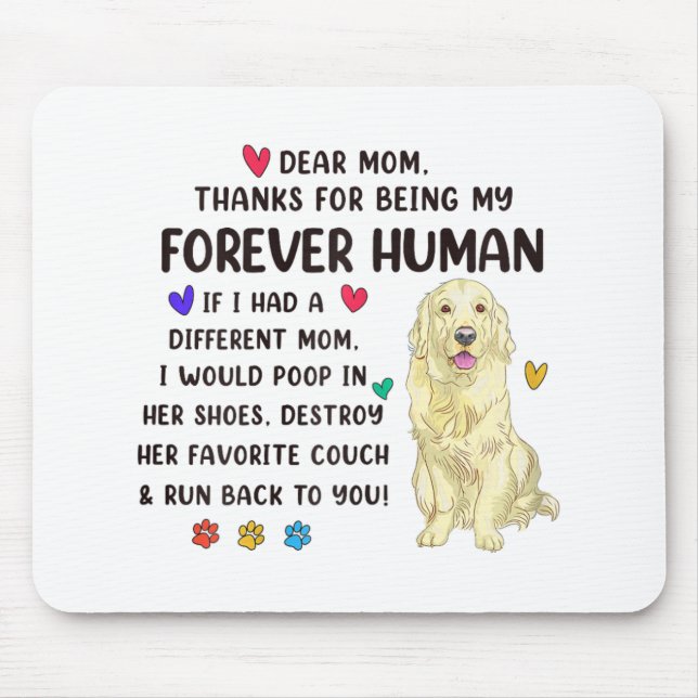 Mamma Forever Human Cream Golden Retriever Mor D Musmatta (Framsidan)