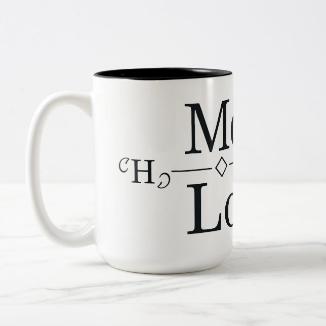 Mamma formel för Kärlek Två-Tonad Mugg (Vänster)