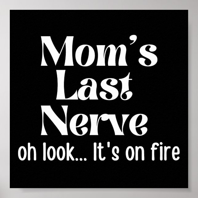 Mamma förra Nerve... Se att det brinner Poster (Framsidan)