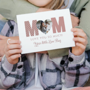 Mamma Foto Välkomstkort Kort