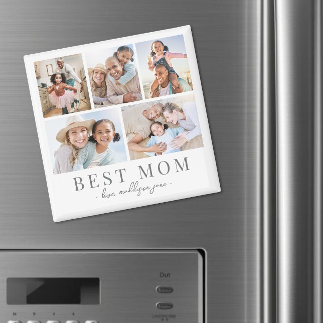Mamma Fotokollage Mor Magnet (Mom Photo Collage Mother magnet)