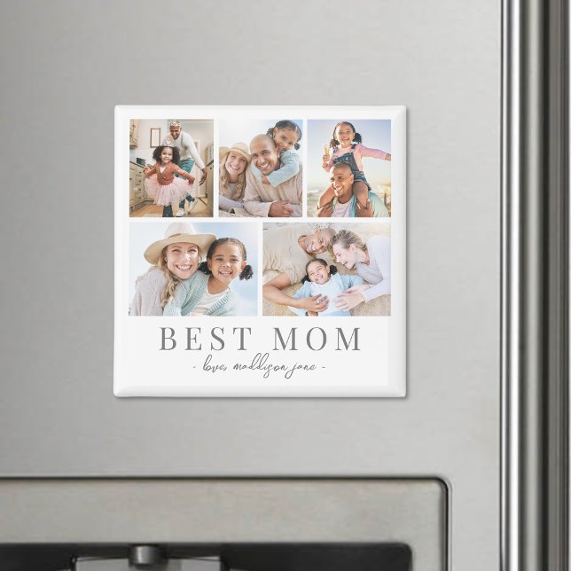 Mamma Fotokollage Mor Magnet (Mom Photo Collage Mother magnet)