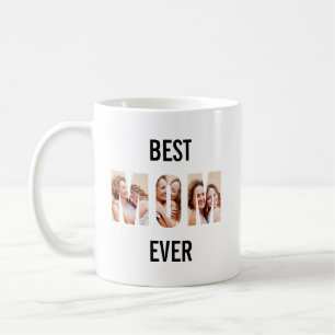 Mamma Fotokollage Utklipp Morsdag Födelsedag Kaffemugg