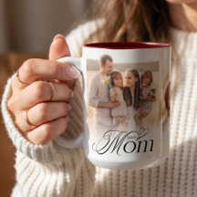Mamma Fotosammanställning Lycklig Födelsedag Minne