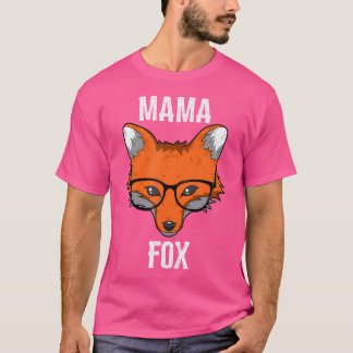 Mamma Fox Smart Foxes Älskare Cute Farmer Mamma T Shirt
