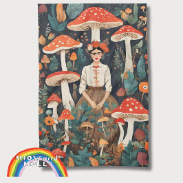Mamma Frida Mushroom Forest foraging jul Kökshandduk