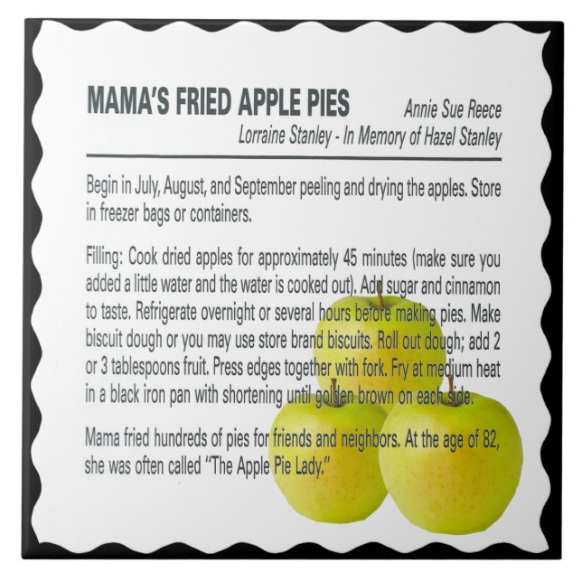 MAMMA FRIED APPLE PAJ KAKELPLATTA (Framsidan)