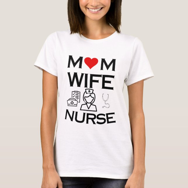 mamma fru T-shirt (Framsida)