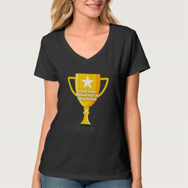 Mamma-frukost av Champions T Shirt (Framsida)