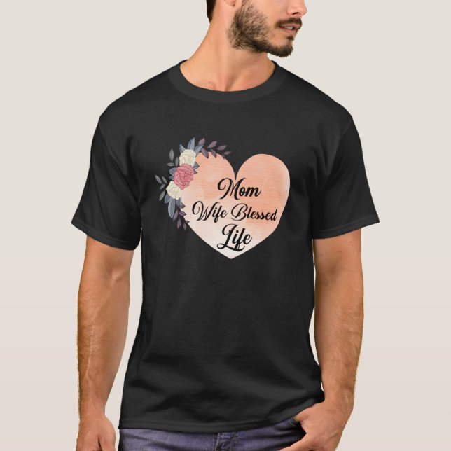 Mamma frun Blankt liv T Shirt (Framsida)