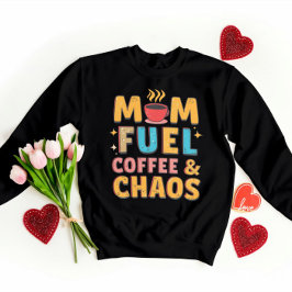 Mamma Fuel Coffee & Chaos - Funny Giftful Mamma T Shirt