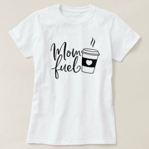 Mamma Fuel Kaffe Kopp Heart T Shirt