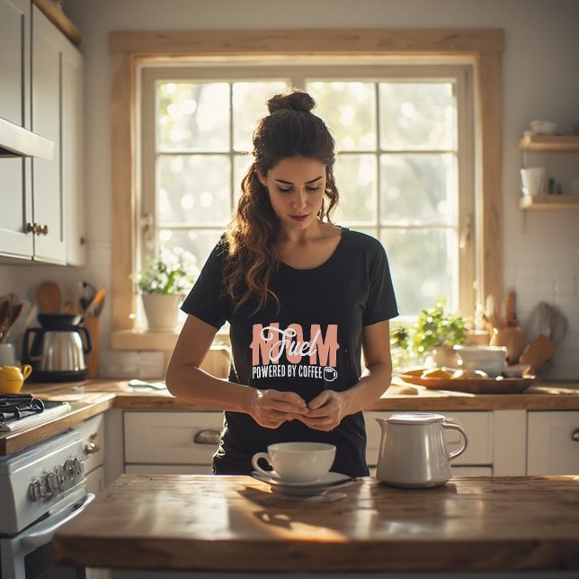 Mamma Fuel med Coffee Funny Mamma Mugg T Shirt (Skapare uppladdad)