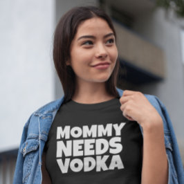 MAMMA FUNNY MORS DAG VODKA T-Shirts