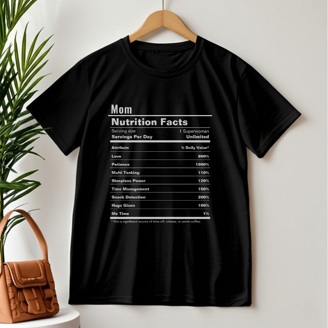 Mamma Funny Mor's Day Nutrition Facts T Shirt (Skapare uppladdad)