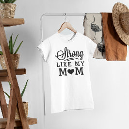 Mamma Game Stark Rosa och Svart Citat T Shirt