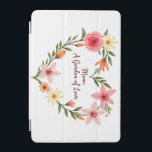 Mamma Garden av Kärlek iPad Mini Skydd<br><div class="desc">En vacker hjärteillustration av blommigten med olika färgstarka blommor som ro och liljor i skuggor av rosa,  orange och gult,  omgivna av gröntens löv och stammar. Texten "Mamma: A Garden of Kärlek" står elegant i blommigtens hjärta mot en mjuk grått-bakgrund.</div>