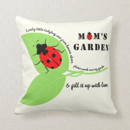 Mamma Garden Ladybug Square Dekorativ kudde