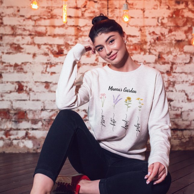 Mamma Garden Personlig Kids Nmae Mors dag T Shirt (Skapare uppladdad)