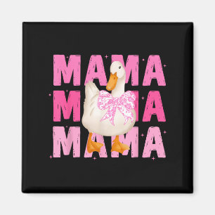 Mamma gås kokett båge rolig mamma gås mors magnet