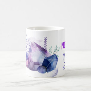 *~* Mamma GEM - Gemstones Watercolor Gem Stones Kaffemugg