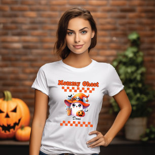 Mamma Ghost Personlig Namn Halloween Gift T Shirt