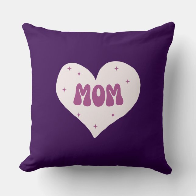 Mamma Gift Heart Kudde (Framsida)