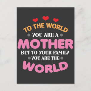 Mamma Gift Idea - Mors dag Mutti Kärlek Vykort