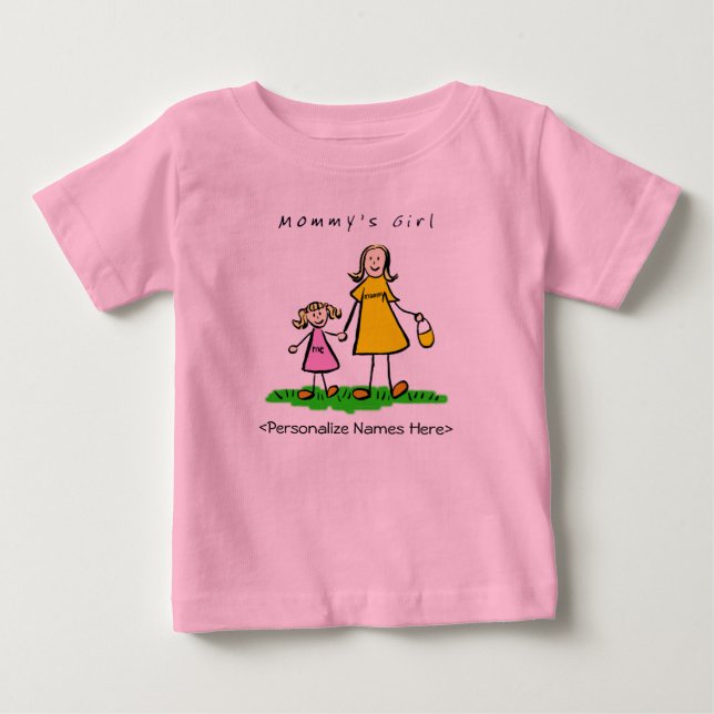 Mamma Girl - Blond Mor & DDotter T-Shirt (Framsida)