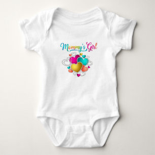 Mamma Girl med Vibrant Hearts T Shirt