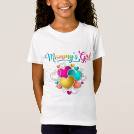 Mamma Girl med Vibrant Hearts T Shirt