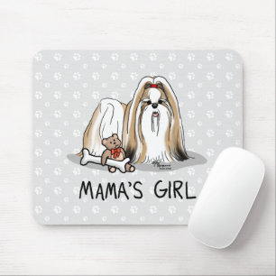 Mamma Girl Shih Tzu (tan white) Hund Cute Musmatta