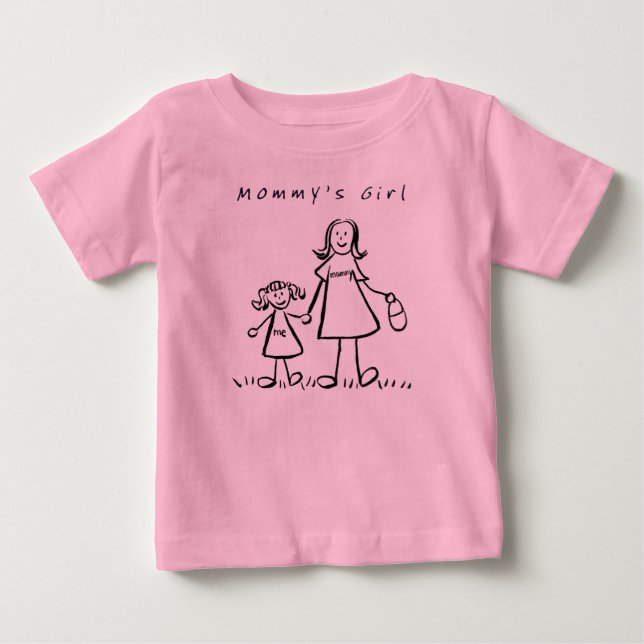Mamma Girl Shirt Tee Shirt (Framsida)