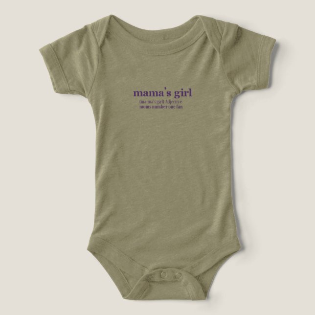 Mamma Girl Top T Shirt (Design Framsida)